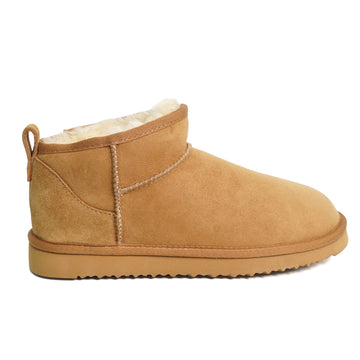 Women's Mini-Upper Sheepskin Boots 100% natural Australian merino sheepskin